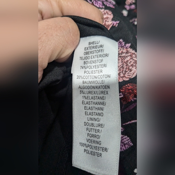 Adrianna Papell Ditsy Floral A-Line Dress - Picture 4 of 4